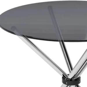 Metal SS Frame Base Center Table with Glass Top - Image 3